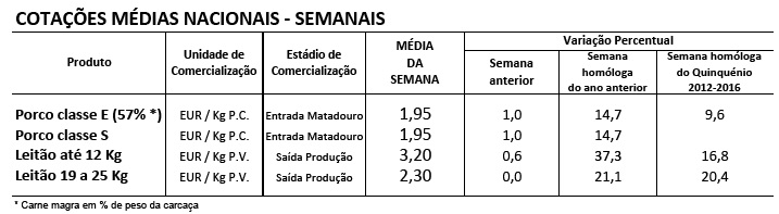 cotações suinos 25 Junho